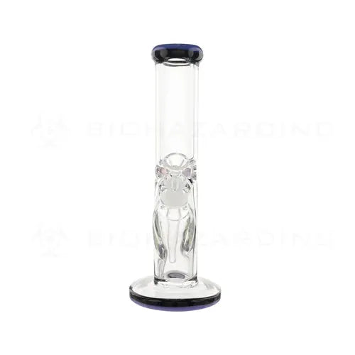 Classic Straight Water Pipe w/ Black Stripe - 12"